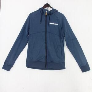 NEW Louis Garneau Happytime Hoodie Sweatshirt  Jacket Full Zip Blue Men's Medium
